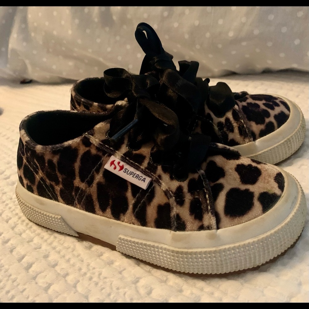 Superga toddler shoes leopard print
